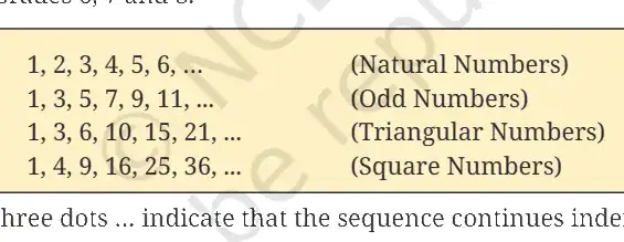 Ganita Manjari Class 9 Maths, Predicting What Comes Next: Exploring Sequences and Progressions — diagram for this question